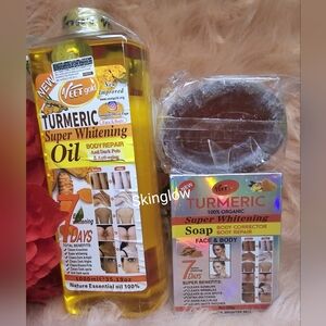 Veetgold turmeric oil 1000ml  and veetgold turmeric soap